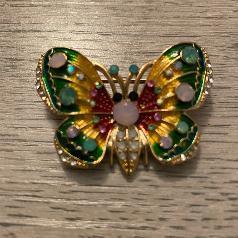 Bright Butterfly Brooch